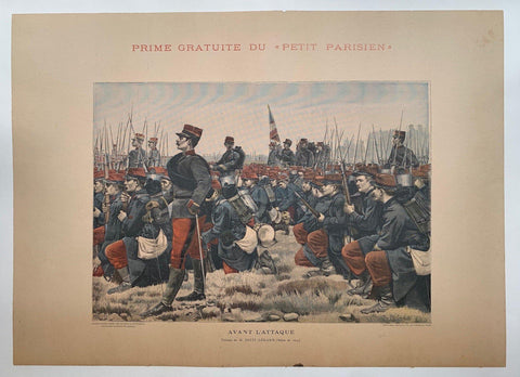 Link to  Prime Gratuite du "Petit Parisien" Avant L'AttaqueFrance, C. 1914  Product