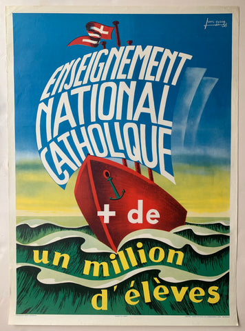 Link to  Enseignement National Catholique de un Million D'Élèves PosterBelgium, c. 1940s  Product