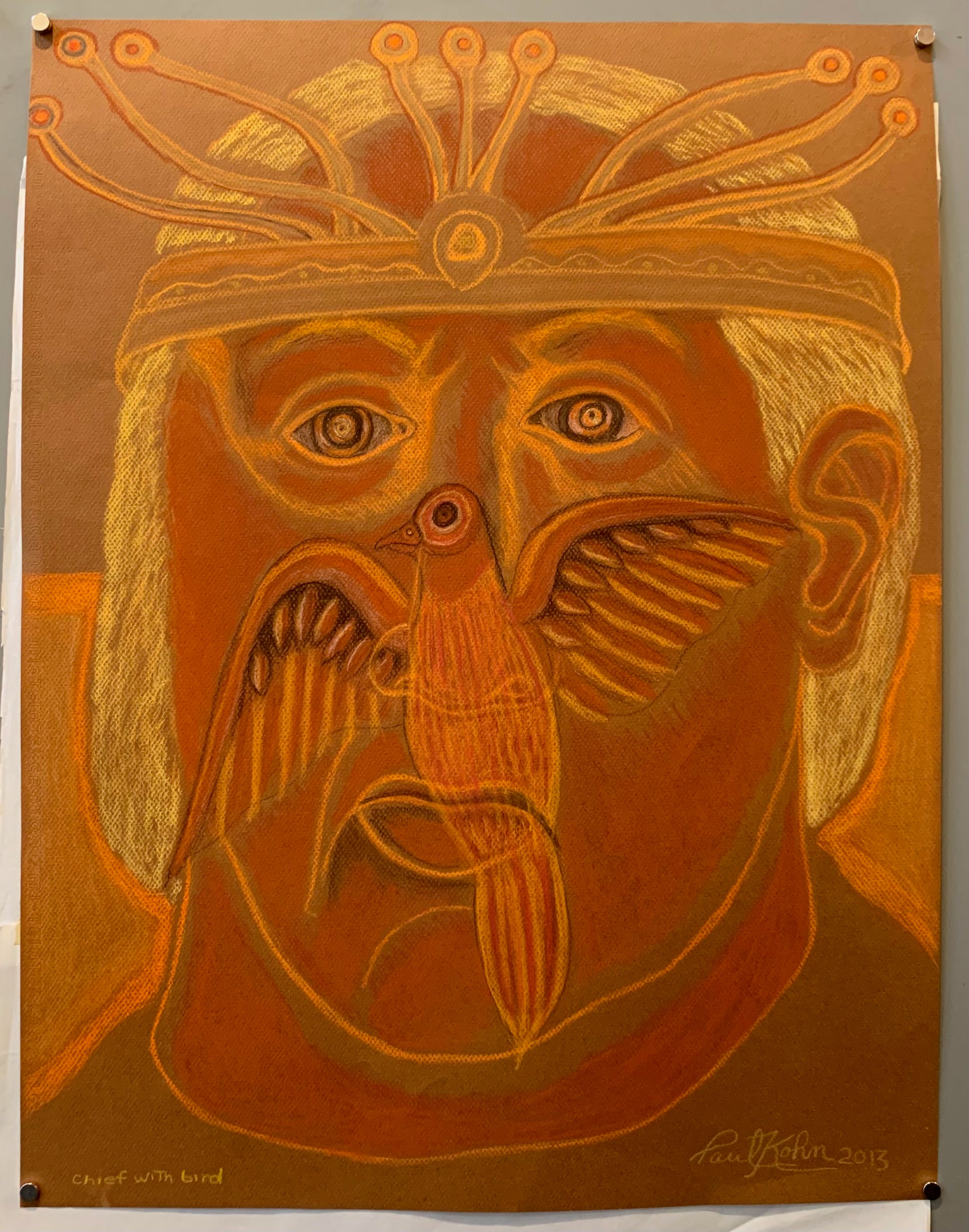 Paul Kohn 'Chief with Bird' #240
