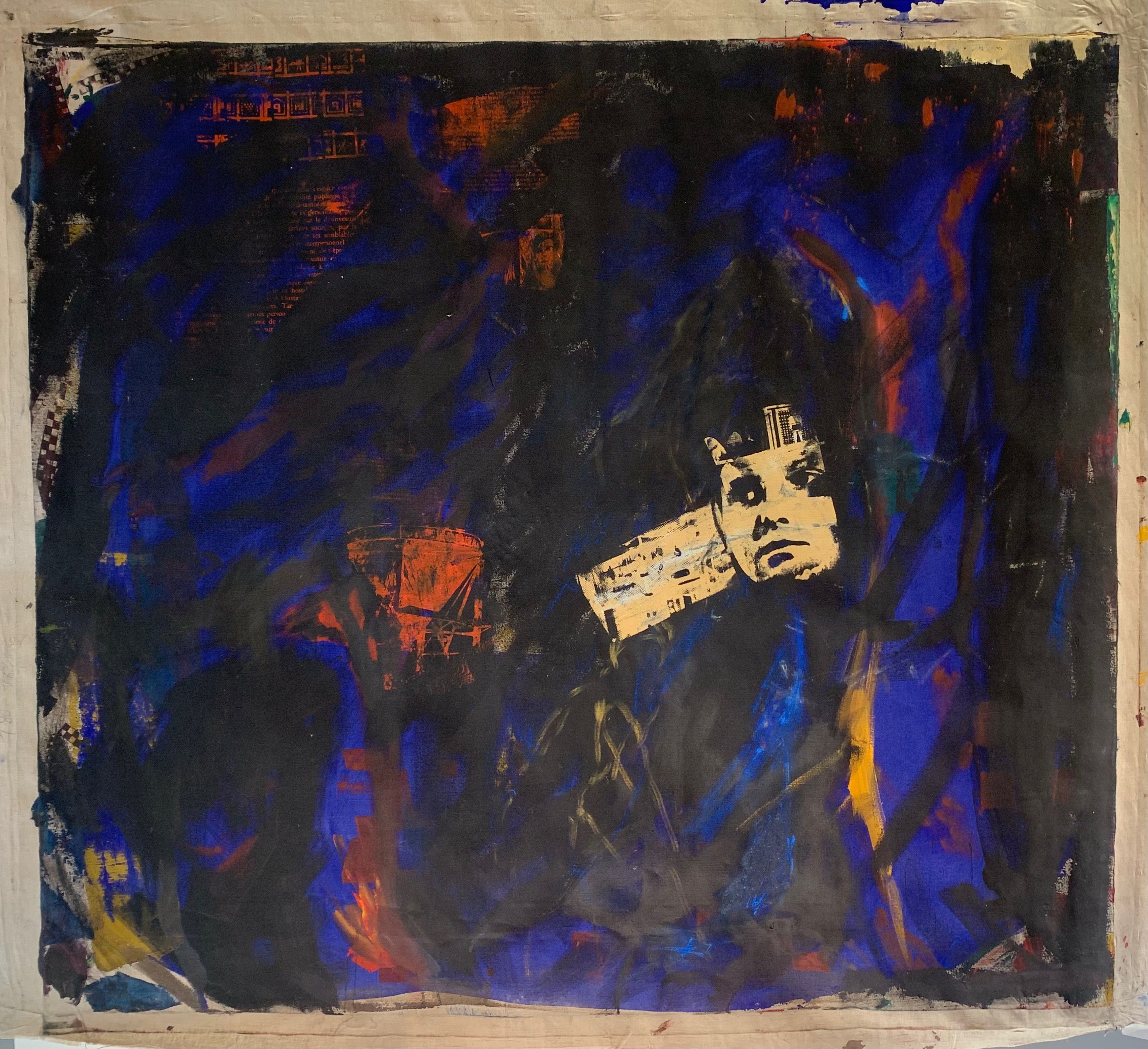 French Contemporary artist Dominique Fury was born in paris in 1953, and was part of the collective of French graphic designers Bazooka in 1974.French Contemporary artist Dominique Fury was born in paris in 1953, and was part of the collective of French graphic designers Bazooka in 1974. Paintings contain some silkscreened faces and an array of colors throughout.