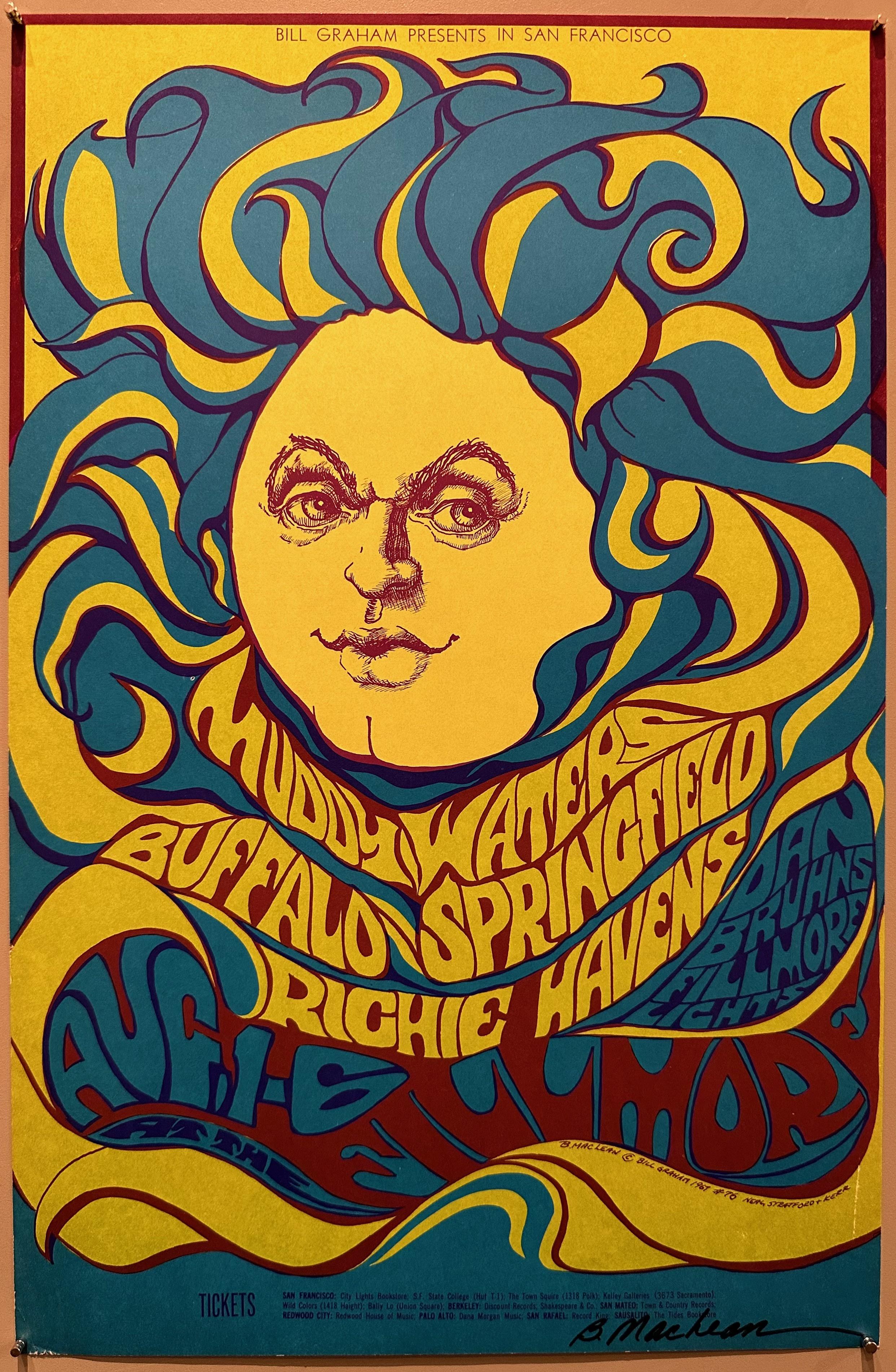 Muddy Waters Fillmore West Poster