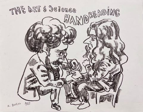 Link to The Art & Science Handreading Konstantin Bokov Charcoal DrawingU.S.A, 1985 Product
