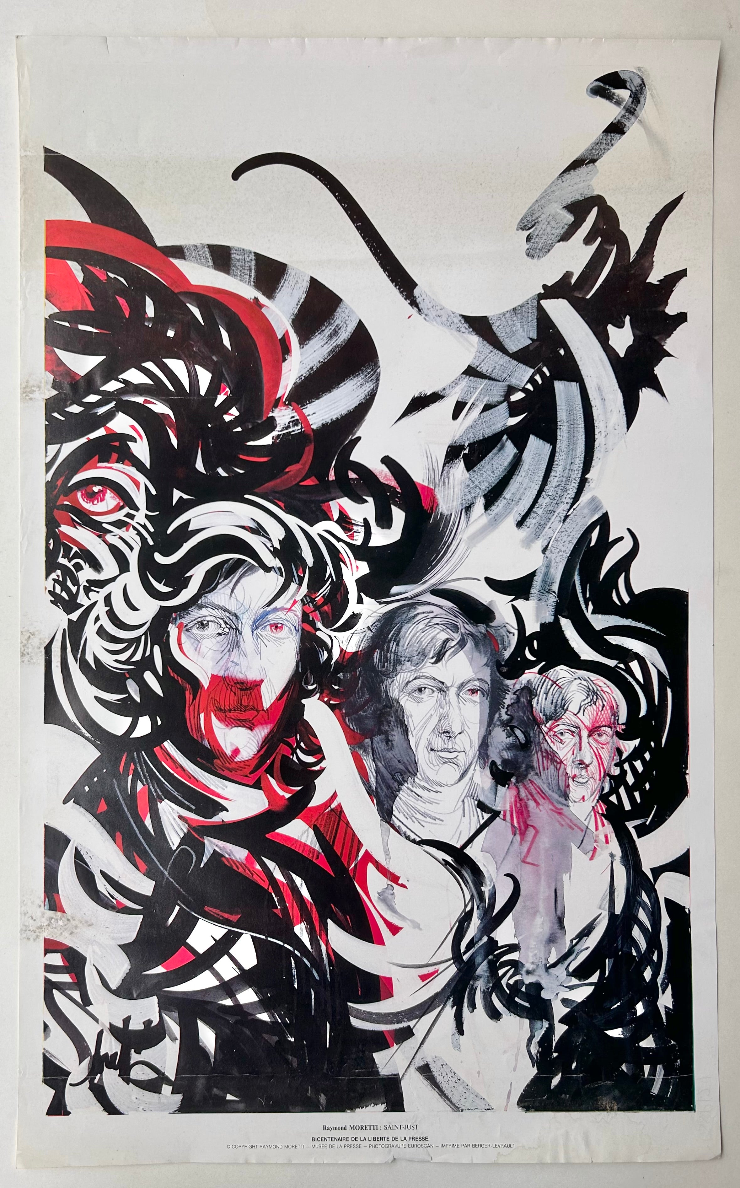 Saint-Just Moretti Poster