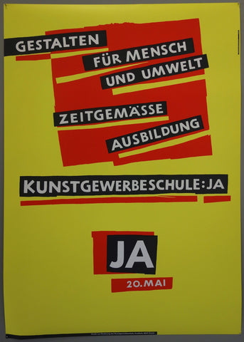 Link to Gestalten Für Mensch und Umwelt Zeitgemäße Ausbildung Kunstgewerbeschule:JaSwitzerland, 1984 Product
