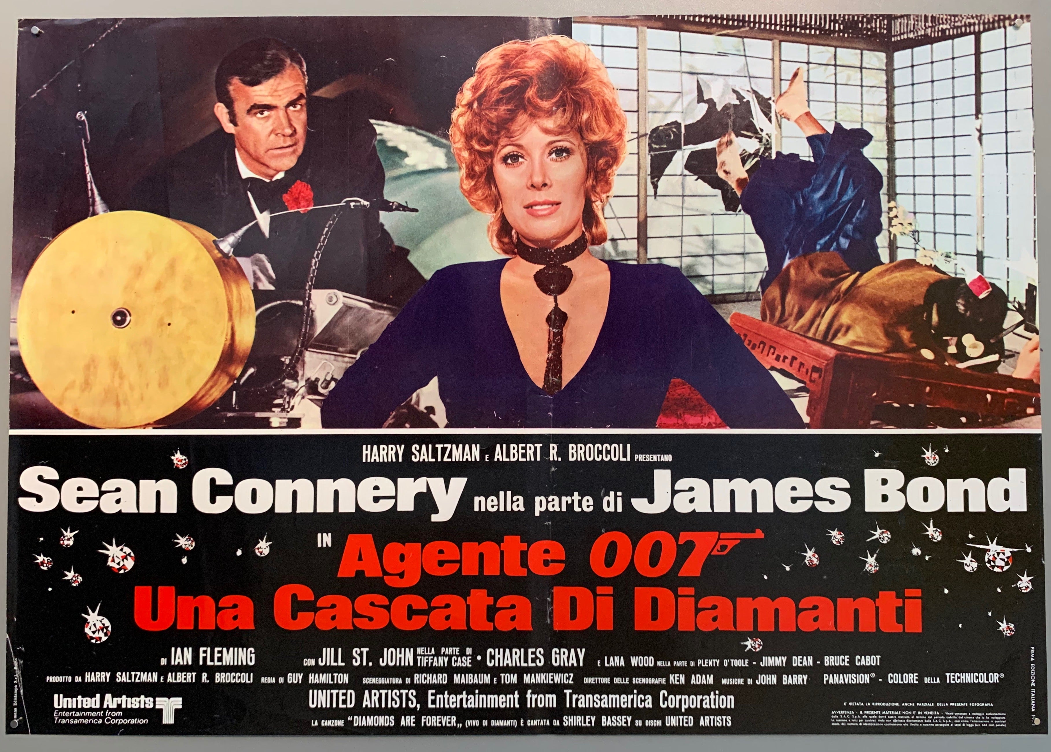 Agente 007: Una Cascata Di Diamanti Film Poster