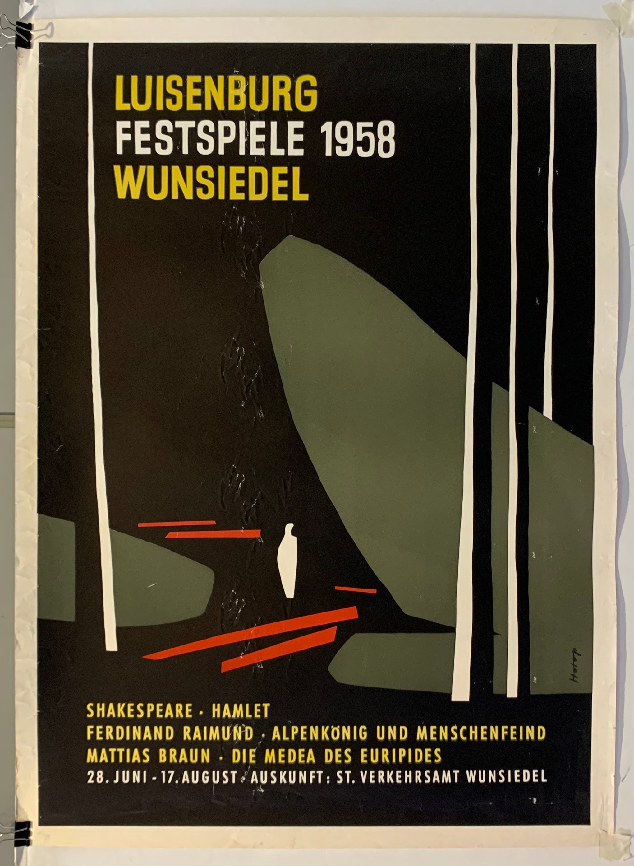 Luisenburg Festspiele 1958 Wunsiedel Poster