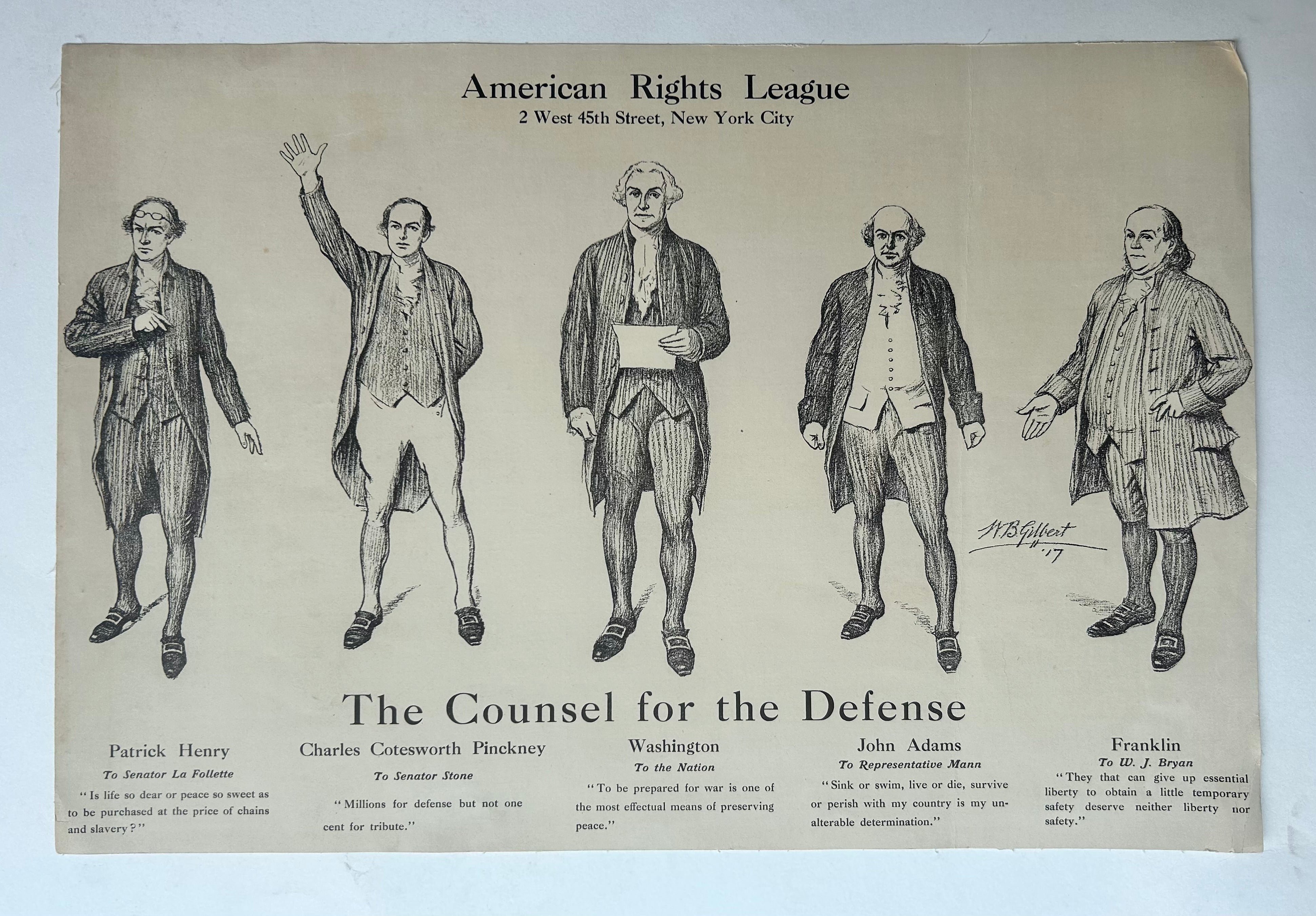 American Rights League Poster