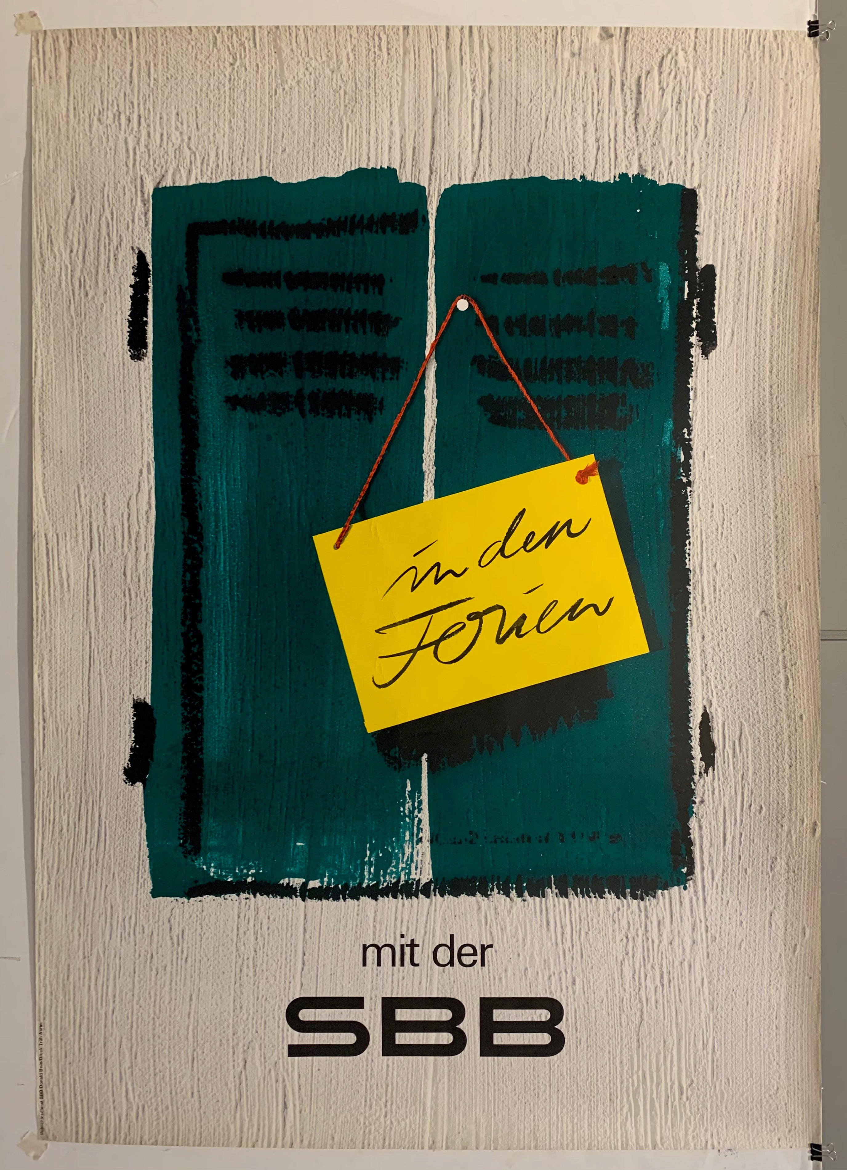 In Den Ferien Mit Der SBB Poster