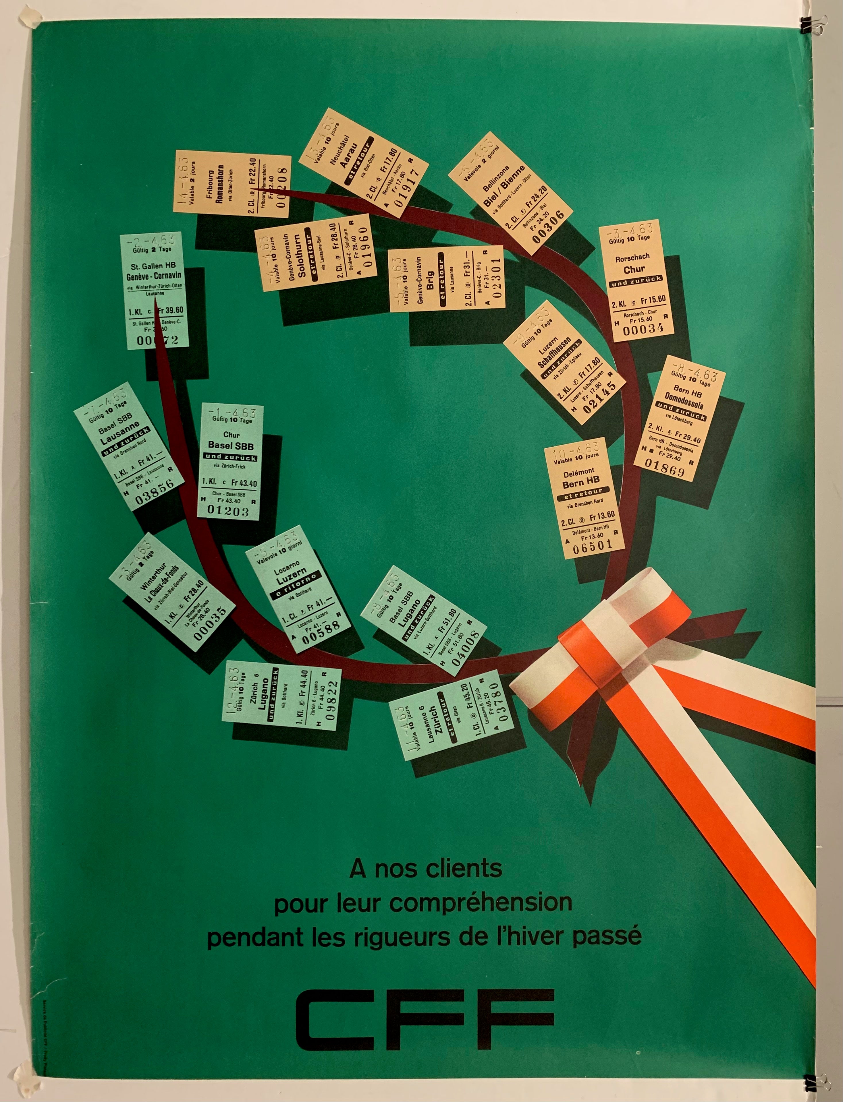 Chemins de fer fédéraux suisses (CFF) Poster