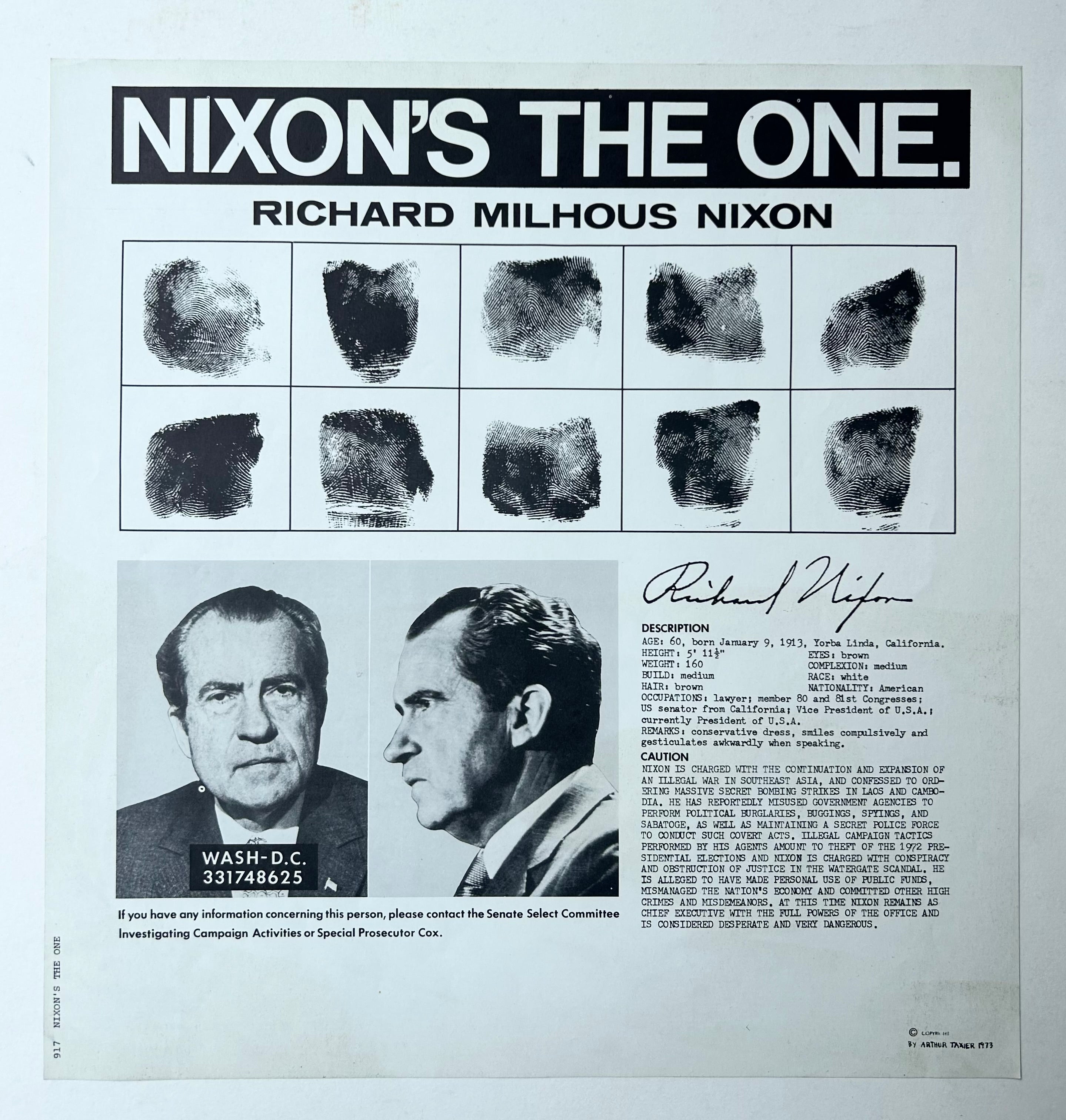 Nixon's The One Poster #4
