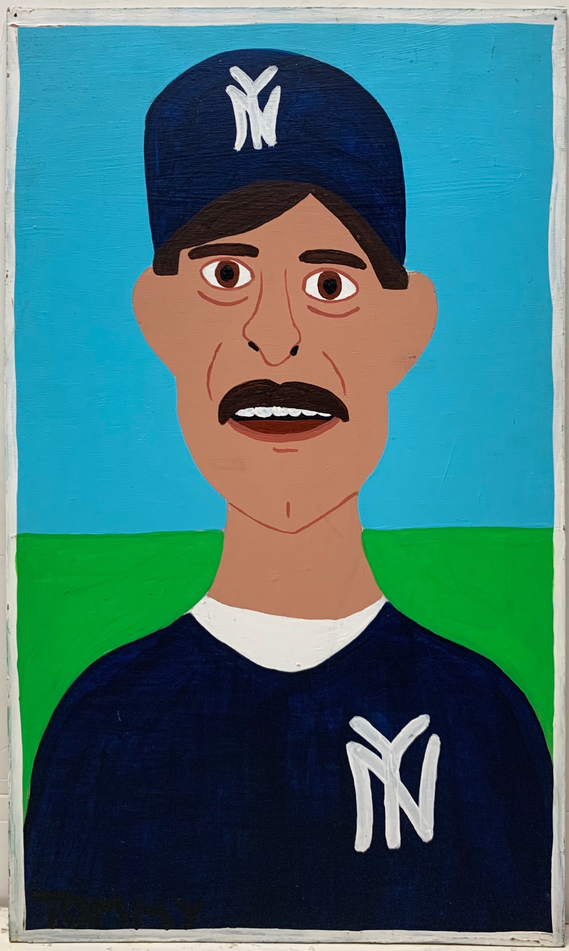 The Captain Donnie Baseball #19 Tommy Cheng Painting – Poster Museum