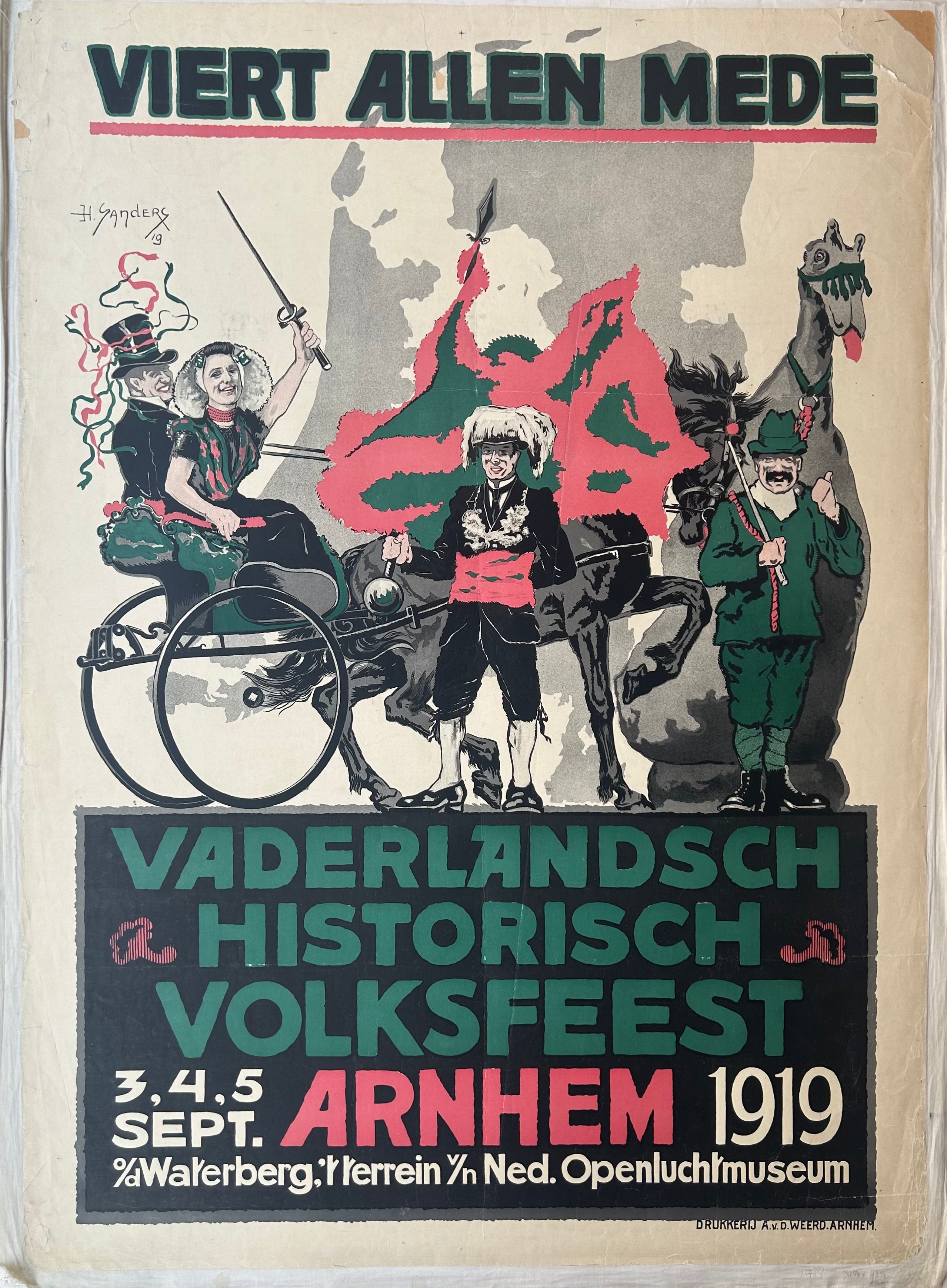 Vaderlandsch Historisch Volksfeest Poster