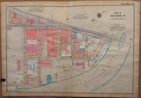 Link to NYC Bronx Map - Part of Section 8, Harlem RiverU.S.A c. 1921 Product