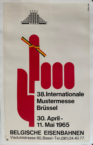 Link to 38 Internationale Mustermesse Brussel Poster #1✓Belgium, 1965 Product