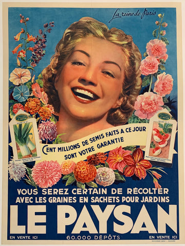 Link to Vous Serez Certain de Recolter Avec Les Graines en Sachets pour Jardins "Le Paysan"France, C. 1940 Product