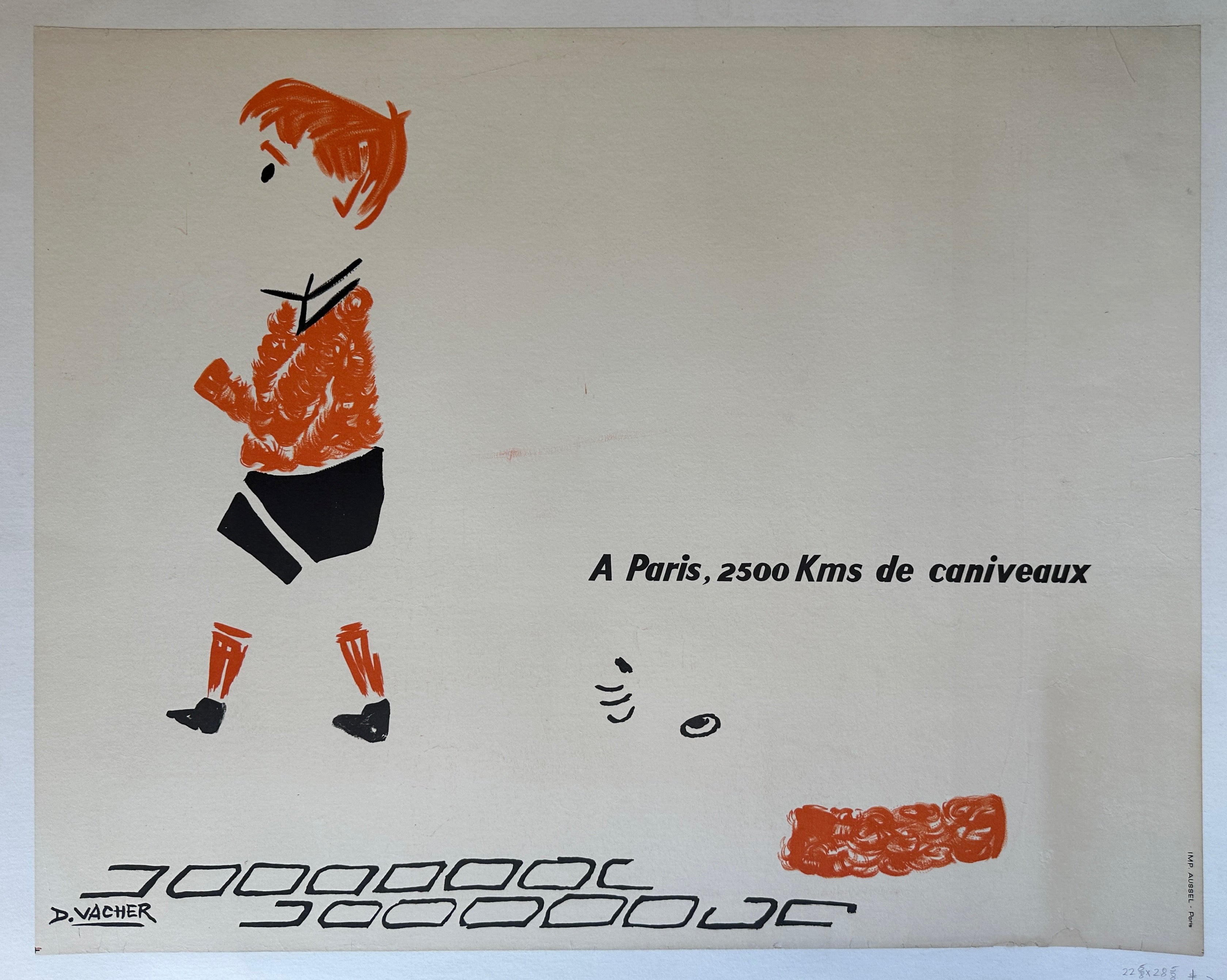 A Paris, 2500 kms de Caniveaux Concept Art sold online