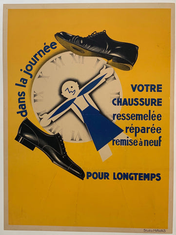 Link to dans la journee "votre chaussure ressemelee reparee remise a neuf" Pour LongtempsFrance, C. 1935 Product