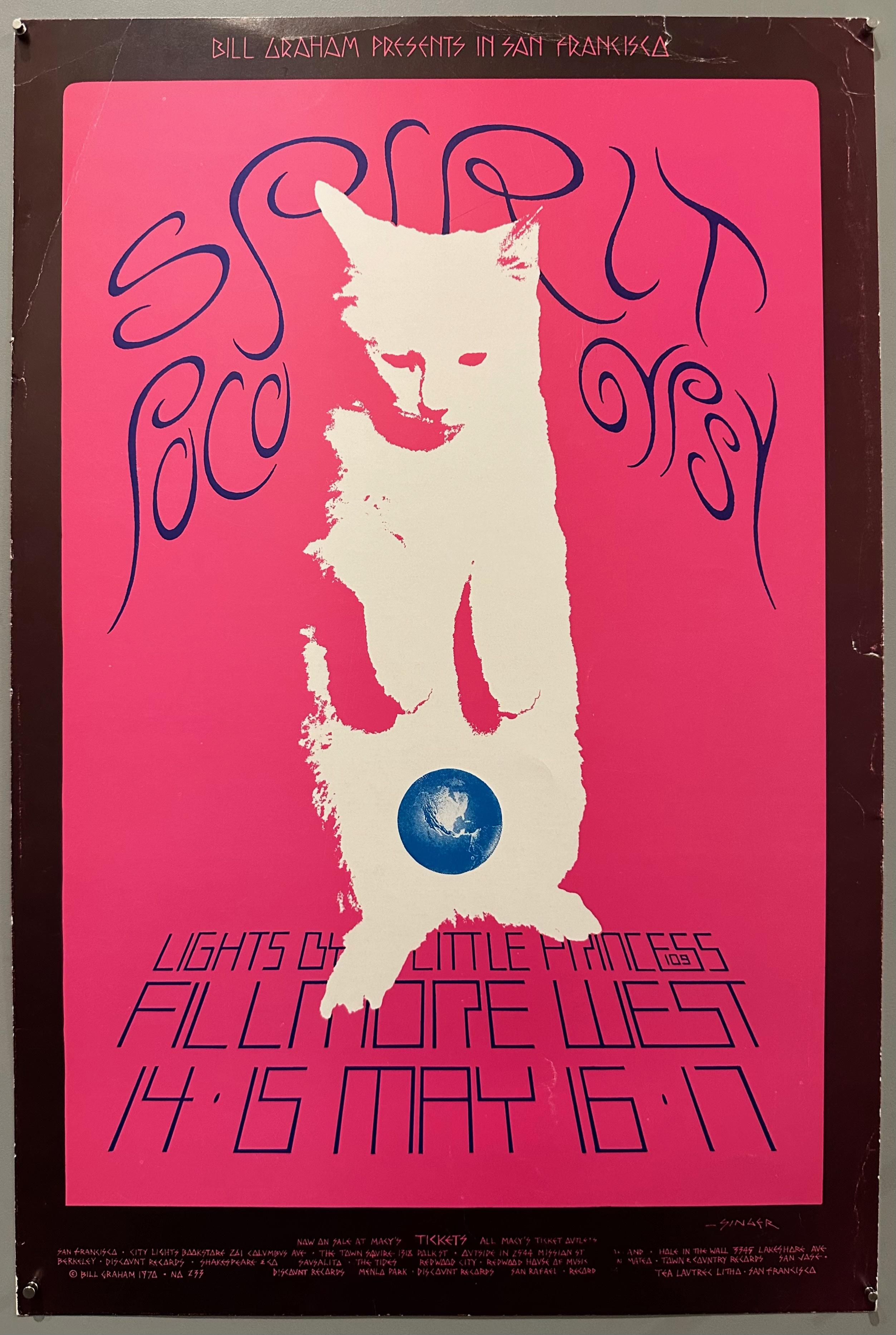 Spirit Fillmore West Poster