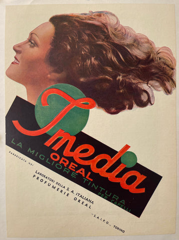 Link to  L'Oreal Hair Dye AdItaly, c. 1920s  Product