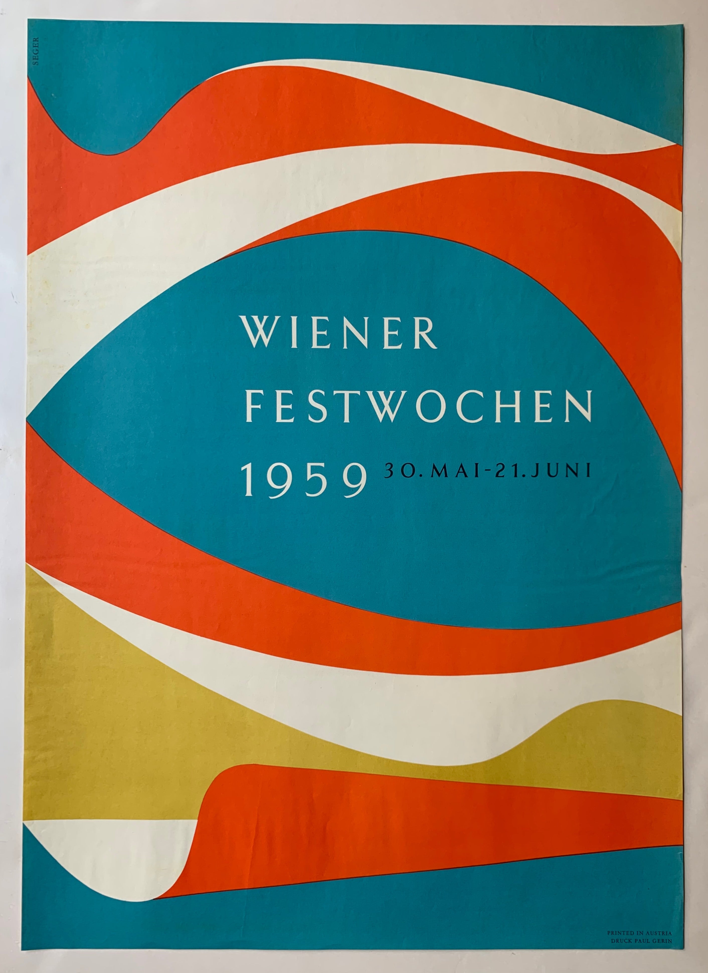 Wiener Festwochen 1959 Poster