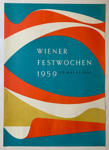 Link to  Wiener Festwochen 1959 PosterAustria, 1959  Product
