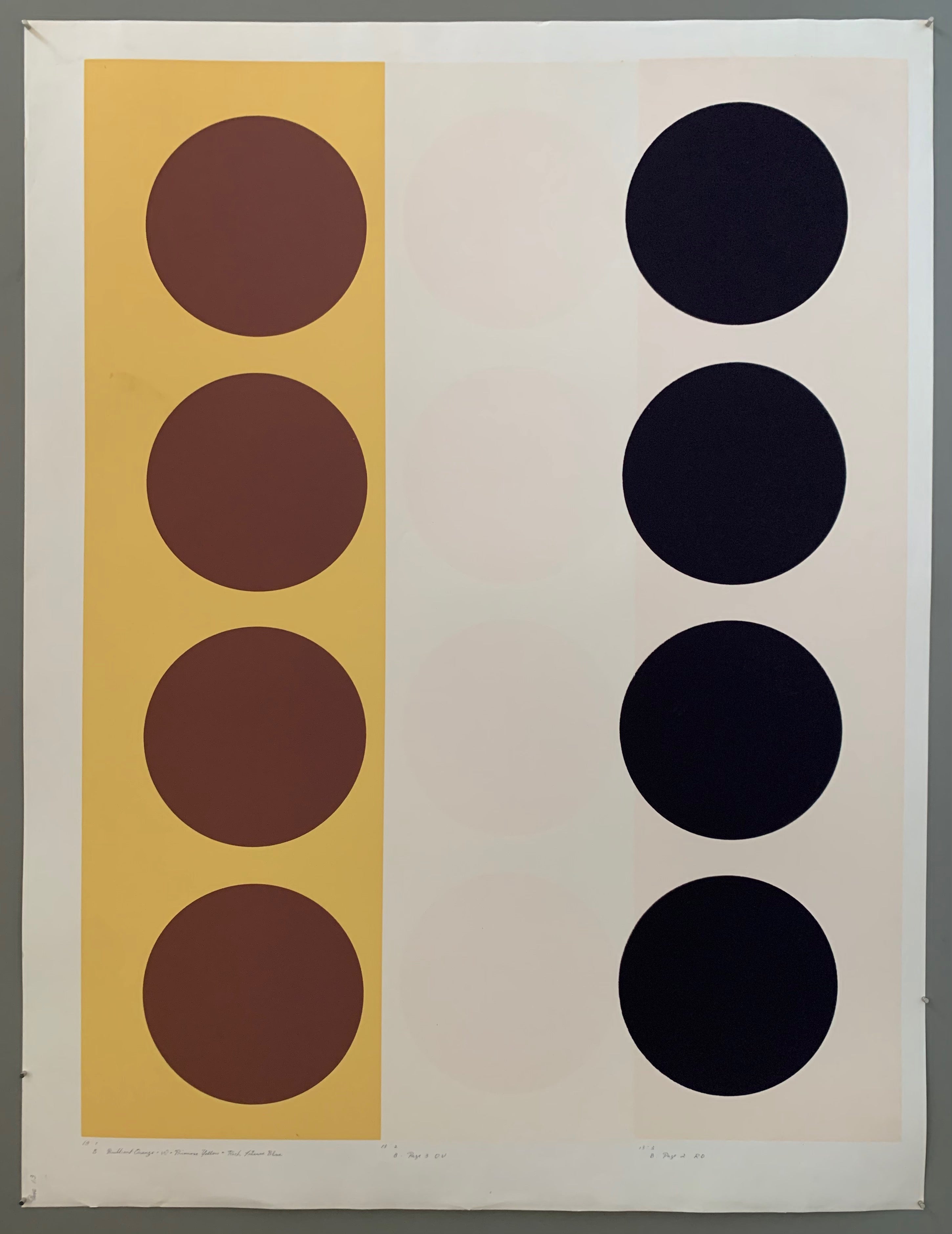 Three rows of circles