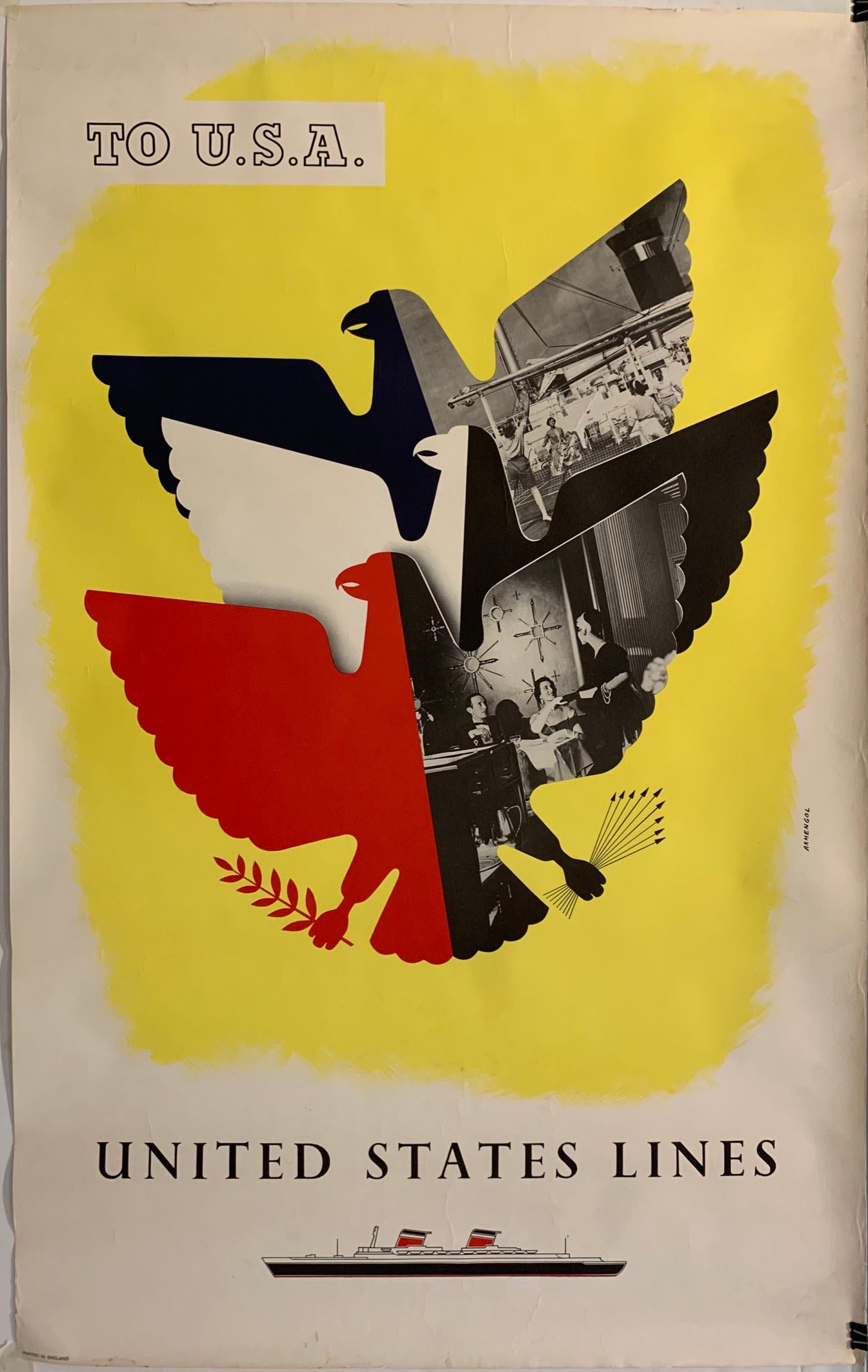 Poster of three eagle silhouettes