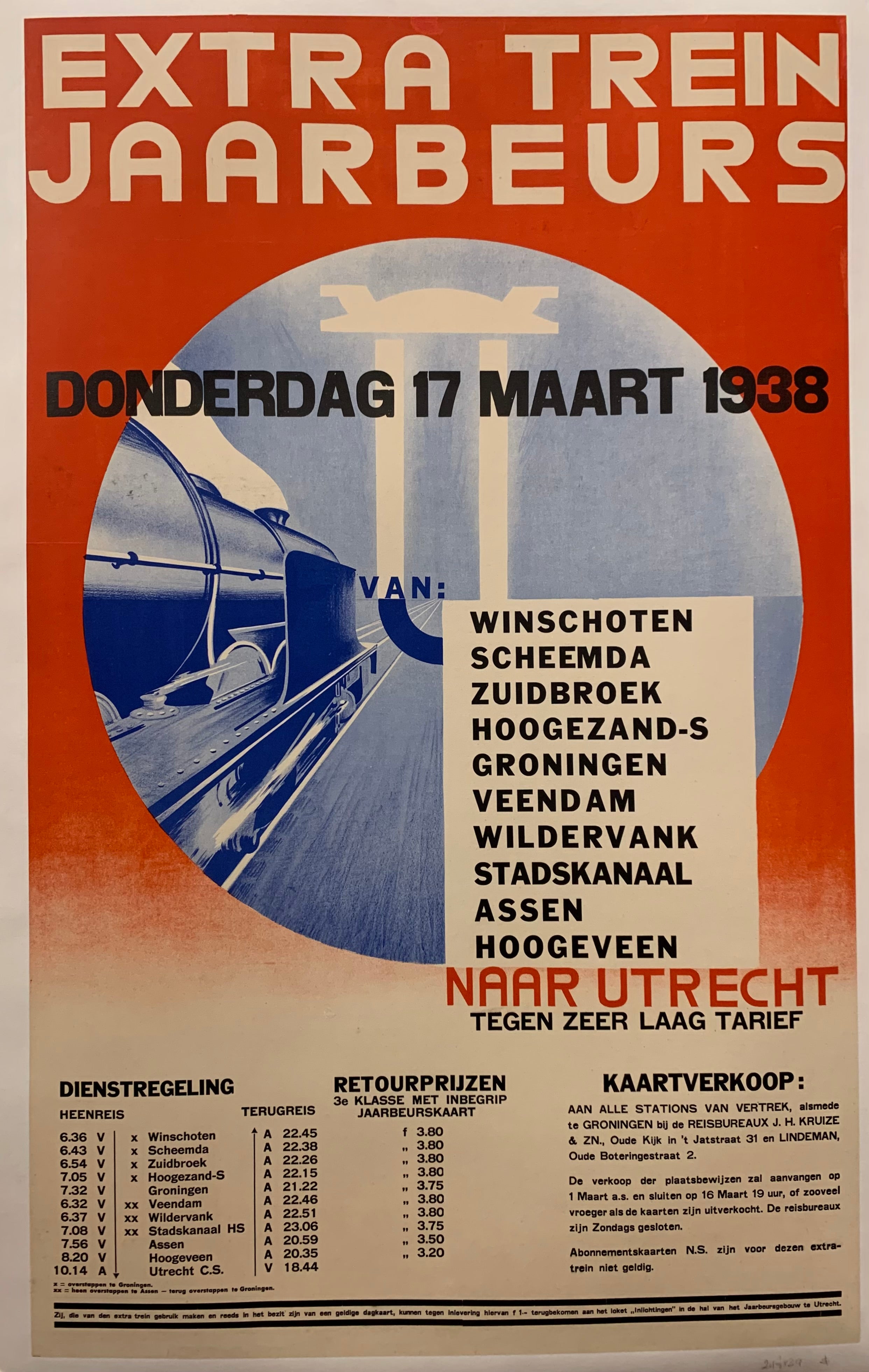 Extra Trein Jaarbeurs Poster