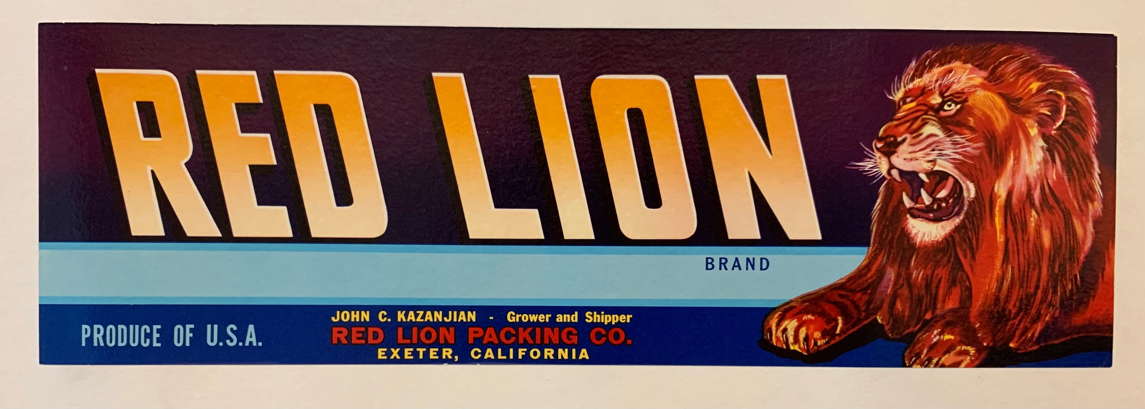 Red Lion Brand Poster