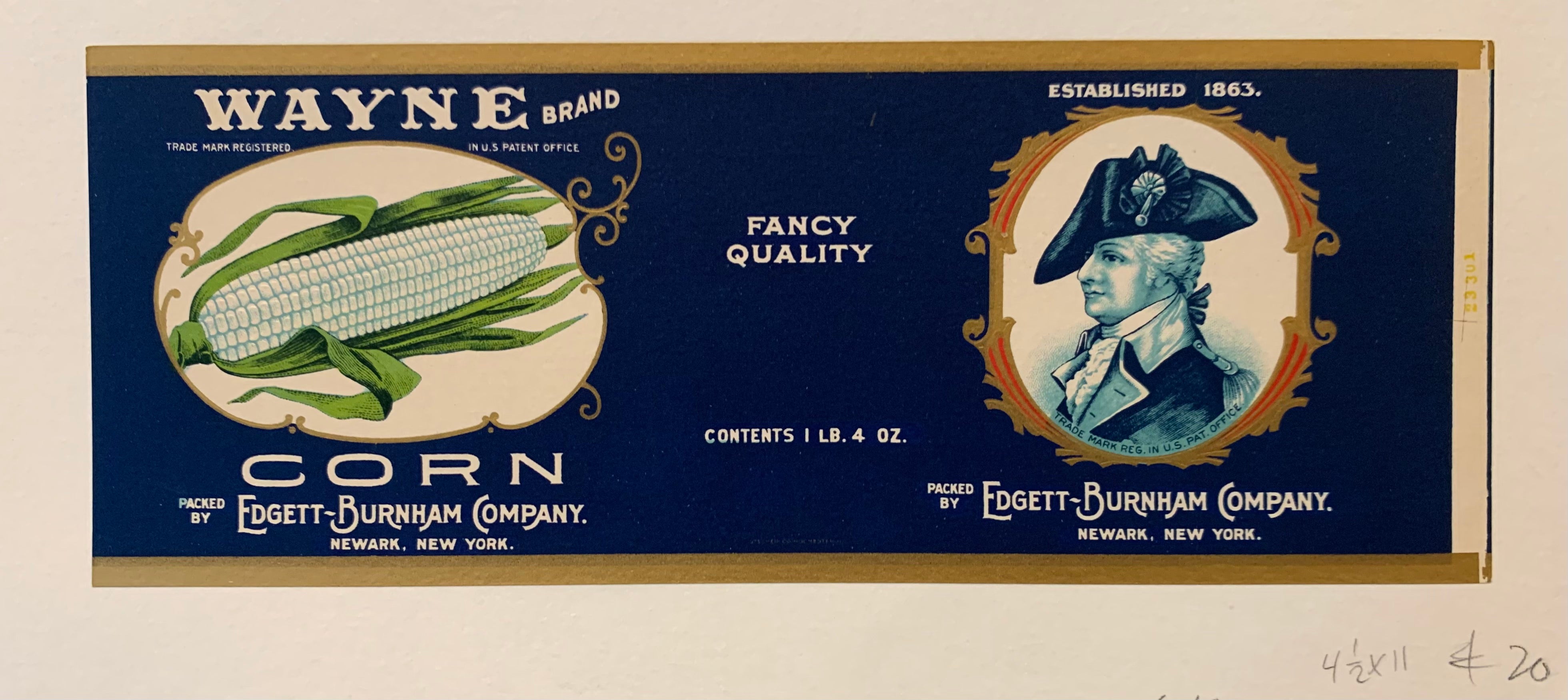 Wayne Brand Corn Poster