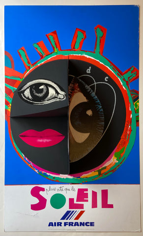 Link to Air France Plus Vite Que De Soleil 3D PosterFrance, c. 1981 Product