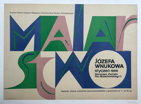 Link to  Józefa Wnukowa Malarstwo PosterPoland, 1966  Product