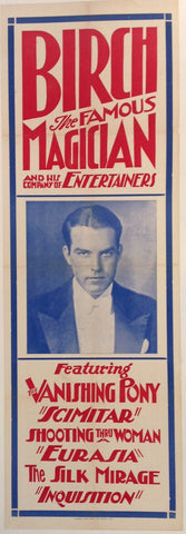 Link to Birch the Famous Magician and his Company of EntertainersC. 1940 Product