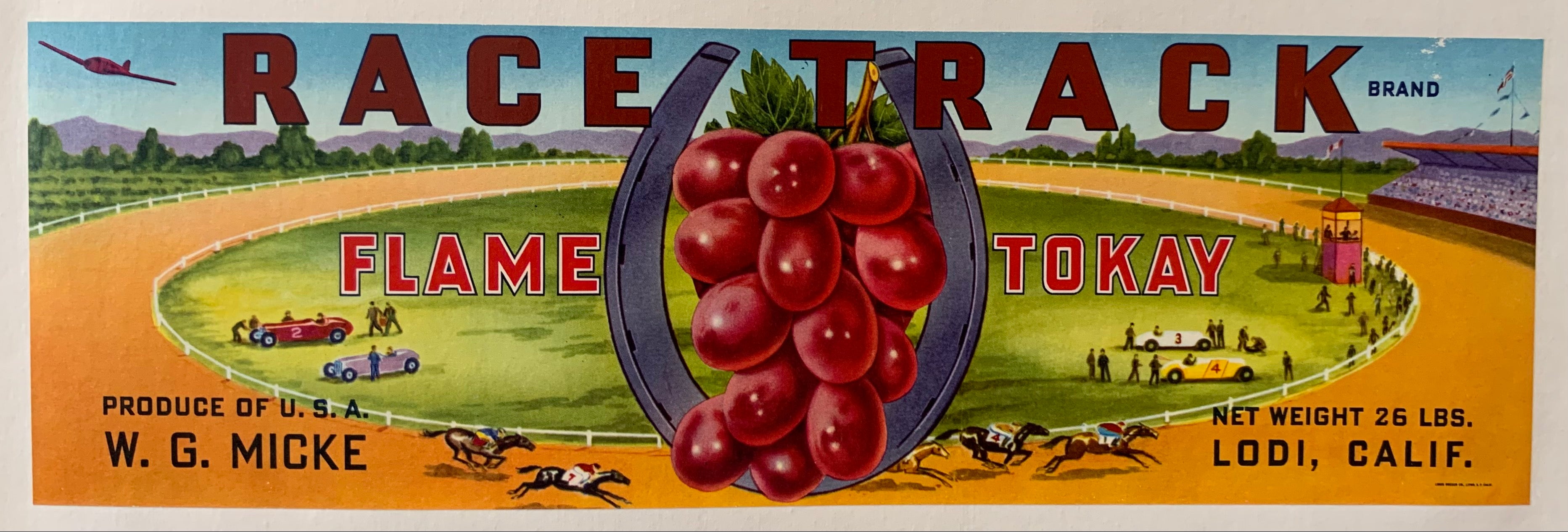 Race Track Flame Tokay Label