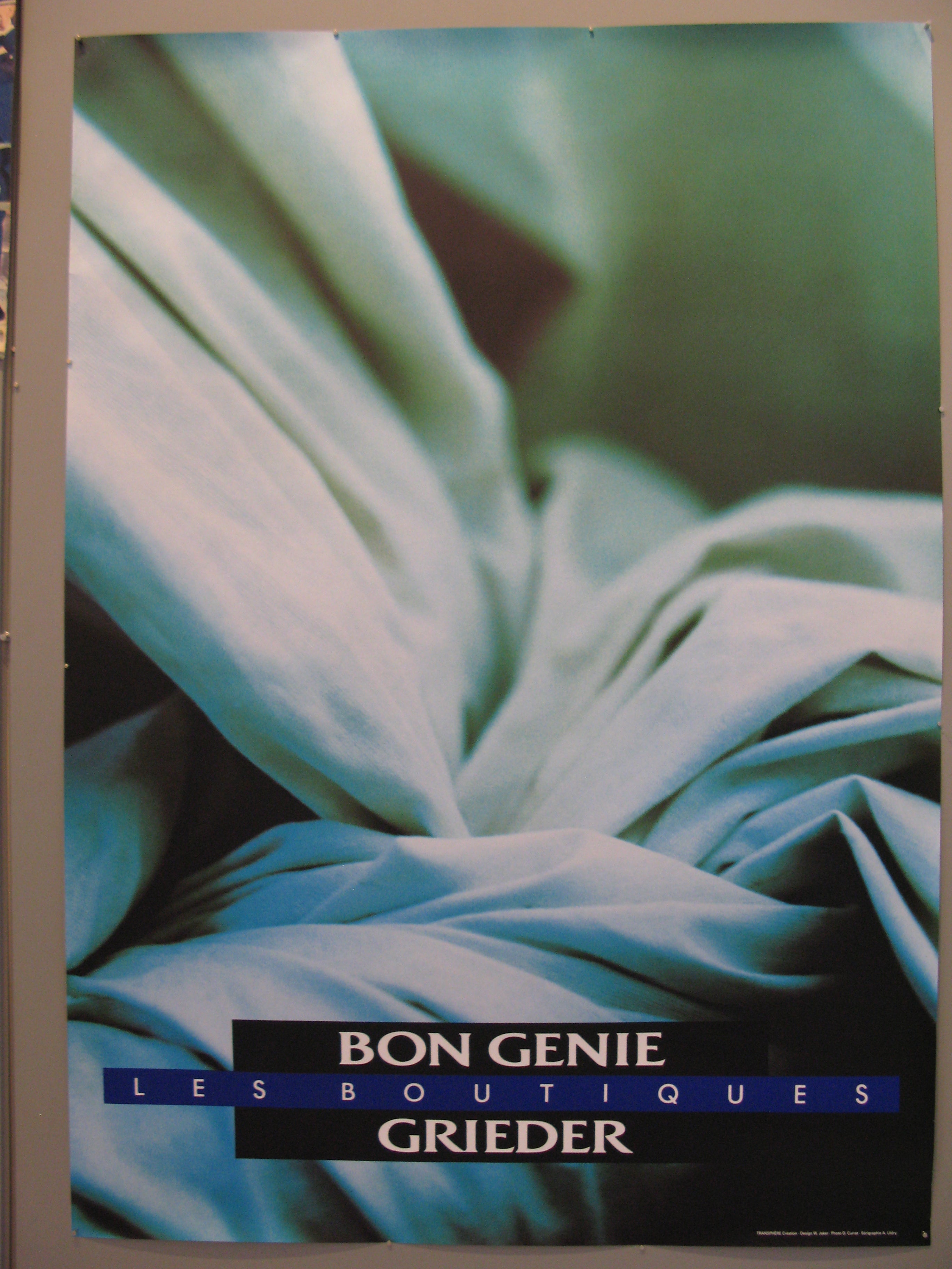 Bon Genie Grieder Swiss Poster