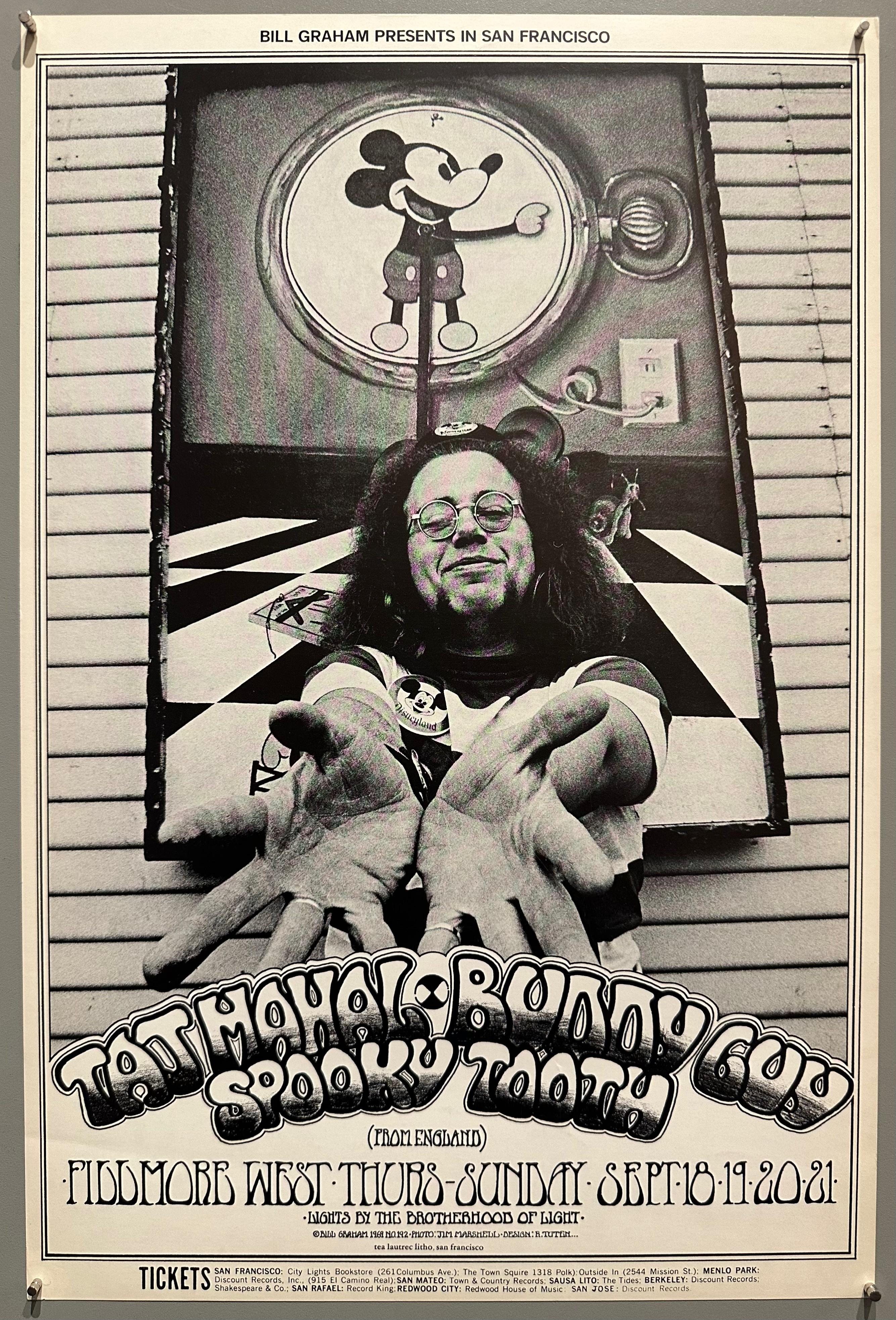Taj Mahal Fillmore West Poster