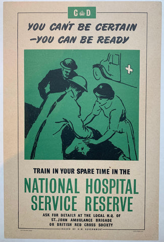 Link to Train in your spare time in the "National Hospital Service Reserve"England, 1951 Product