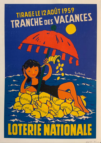 Link to Loterie Nationale Tranche des Vacances PosterFrance, 1959 Product