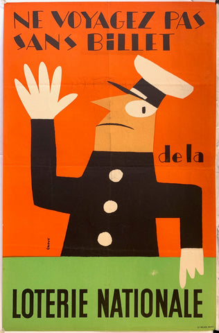 Link to  Loterie Nationale - Police OfficerFrance 1955  Product