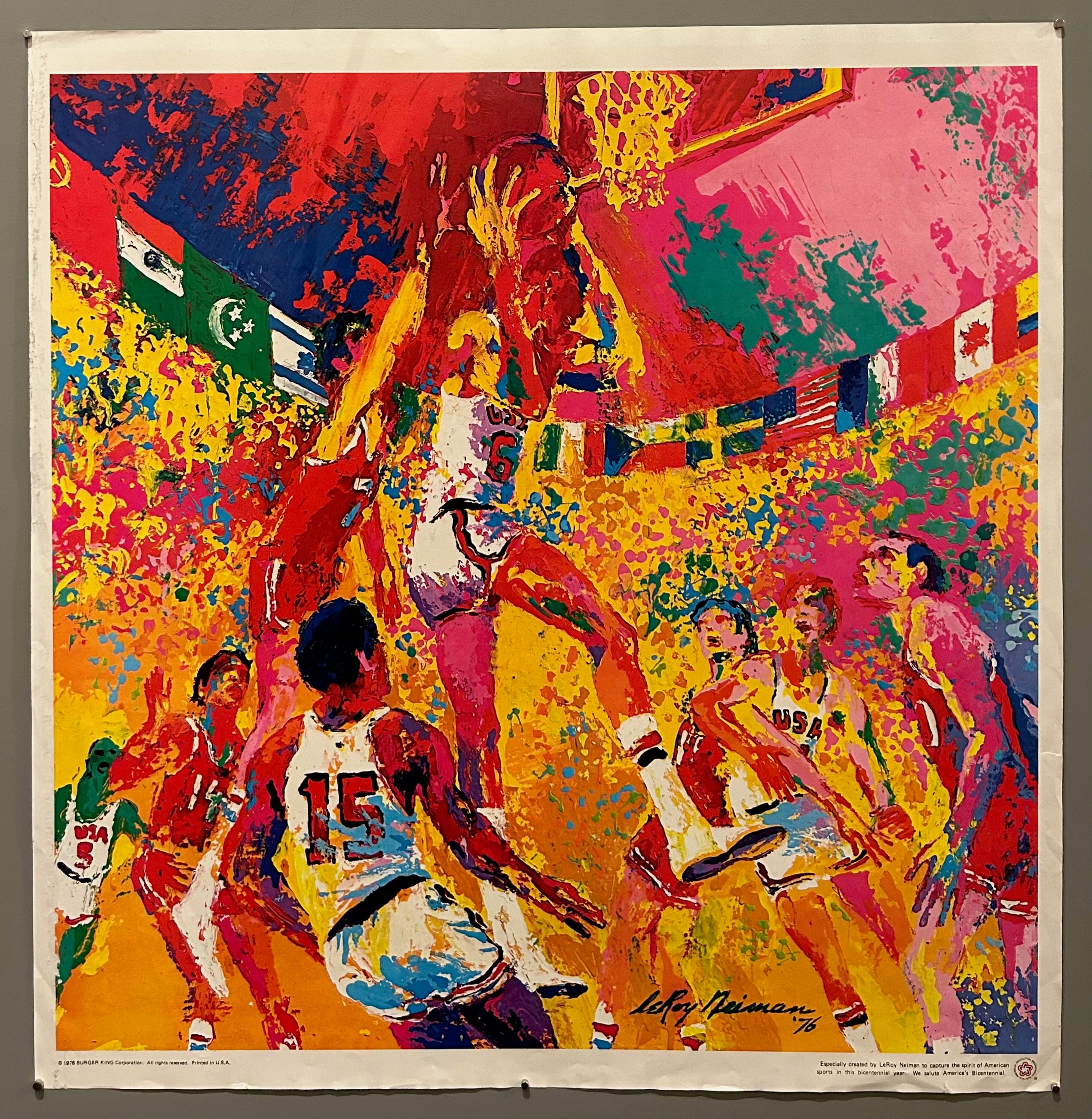 LeRoy Neiman Basketball Print