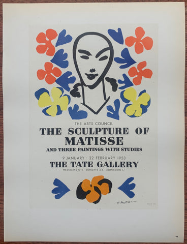 Link to  Henri Matisse The Sculpture Of Matisse #46Lithograph, 1953  Product