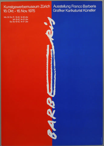 Link to Kunstgewerbemuseum Zurich Ausstellung Franco BarberisSwitzerland, 1975 Product