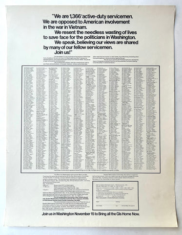 Link to  Anti Vietnam War PosterUSA, 1969  Product