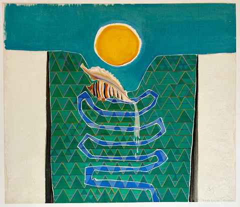 Link to Shell in Abstract Landscape, Benoît Gilsoul #20Belgium, c. 1980s Product