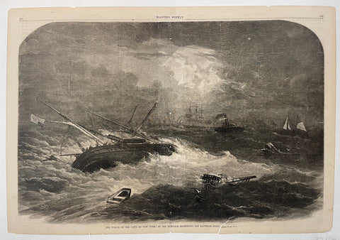 Link to Harper's Weekly "Wreck of the City of New York" IllustrationU.S.A., 1862 Product