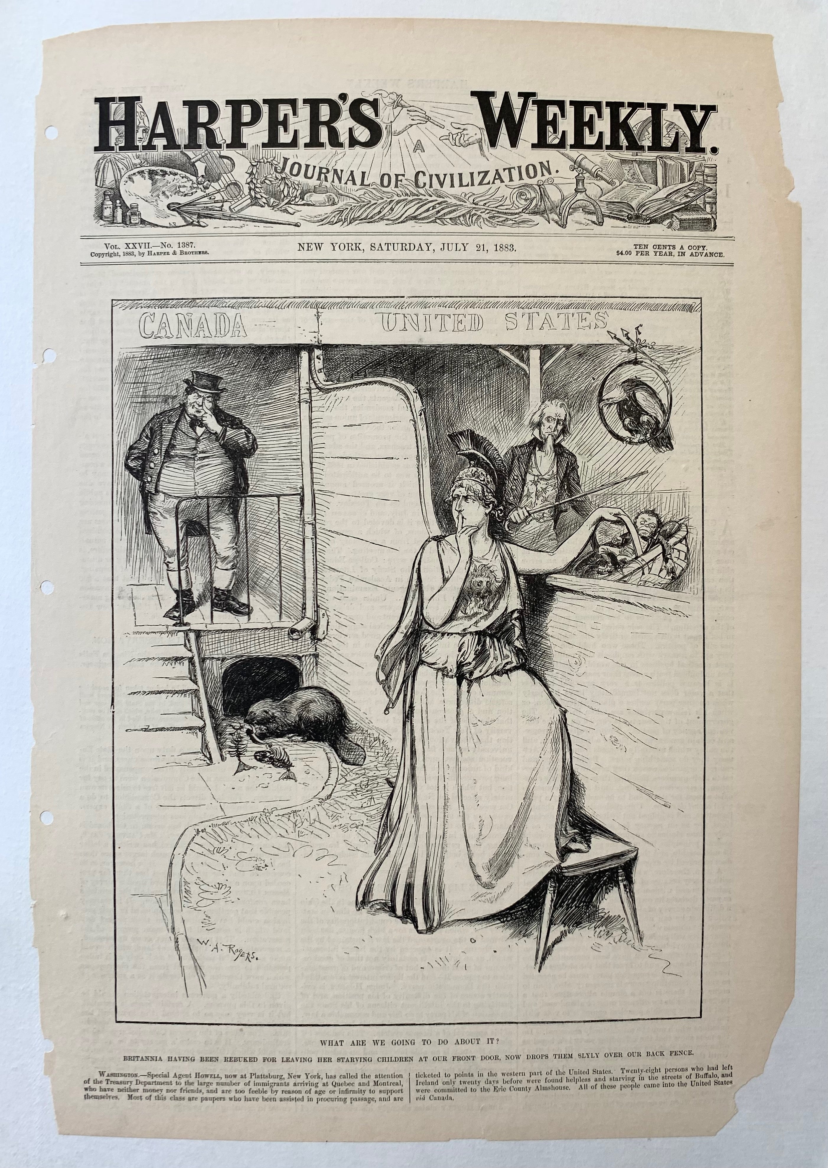 Harper's Weekly, 21 July 1883
