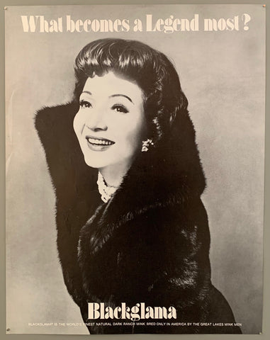 Link to What Becomes a Legend Most? Claudette Colbert Blackglama PosterU.S.A., c. 1971 Product