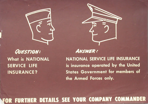 Link to  WW2 Insurance Question: "What is-"USA, C.1939  Product