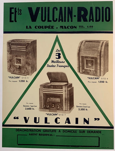 Link to  Etts Vulcain - RadioFrance, C. 1935  Product