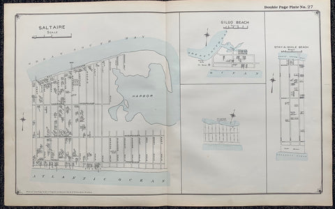 Link to Long Island Index Map No.2 - Plate 27 Saltaire Gilgo Beach Stay a While Beach MapLong Island, C. 1915 Product